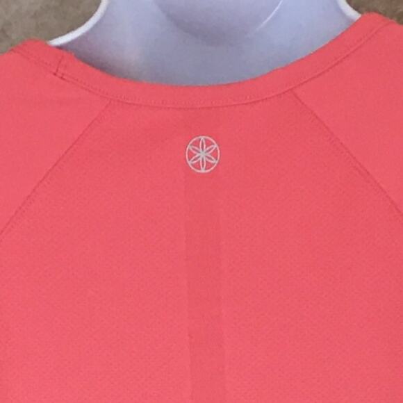 GAIAM Women's Corral-Pink Short-Sleeve Yoga Top Size L - Picture 3 of 12